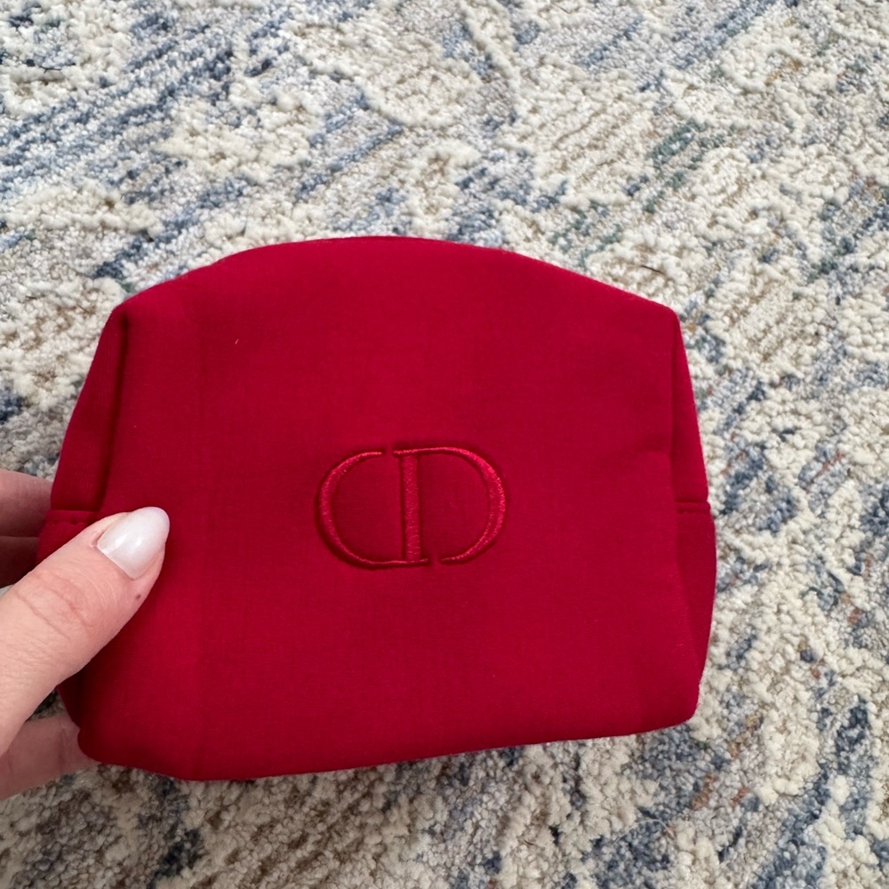 Dior Red Cosmetic Bag